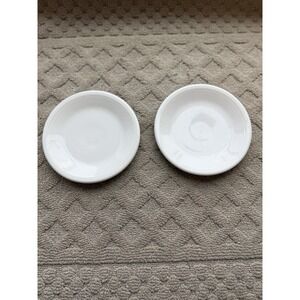 Vintage Homer Laughlin Fiesta White 7 Inch Dessert Salad‎ Plate 1996